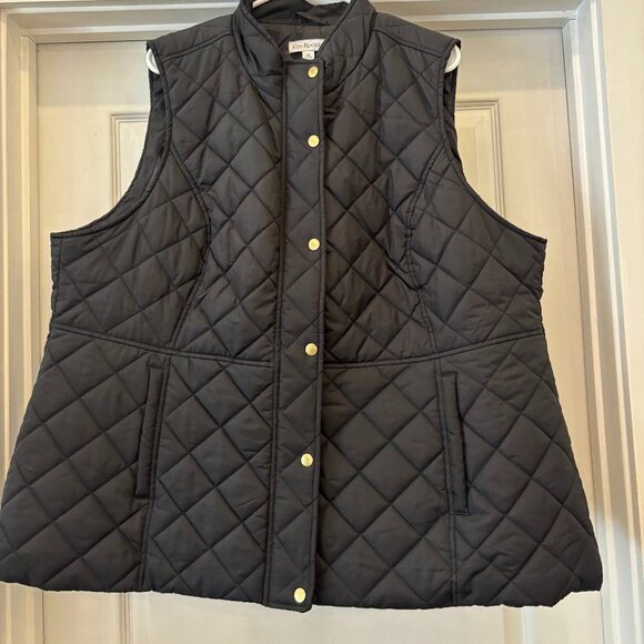 Kim Rogers Black Puff Vest 2X - Picture 1 of 5